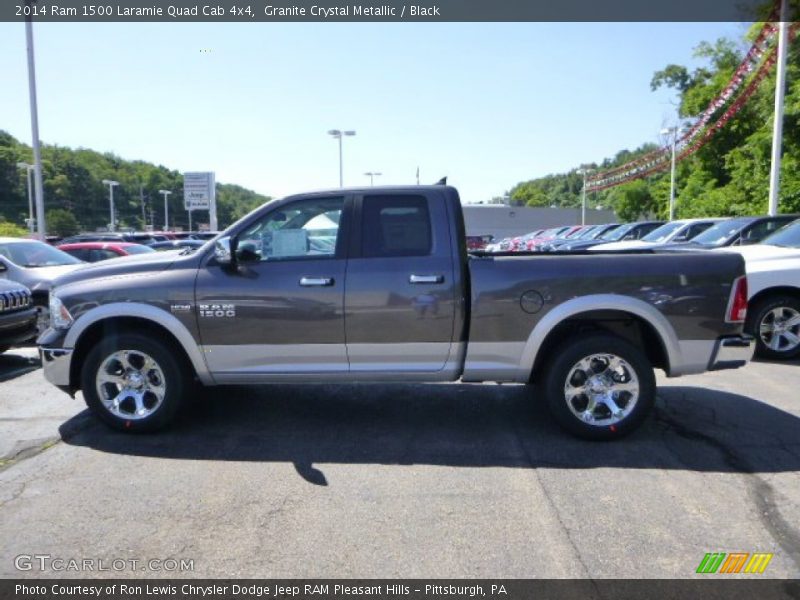 Granite Crystal Metallic / Black 2014 Ram 1500 Laramie Quad Cab 4x4