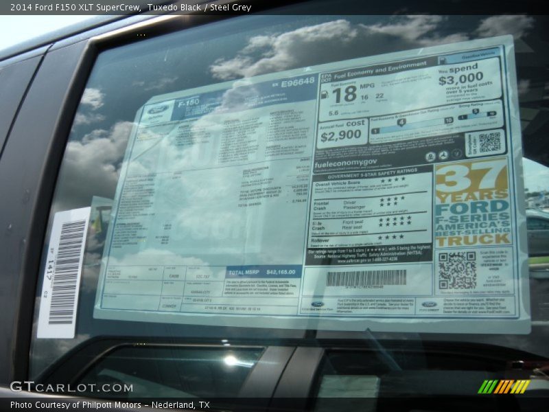 Tuxedo Black / Steel Grey 2014 Ford F150 XLT SuperCrew