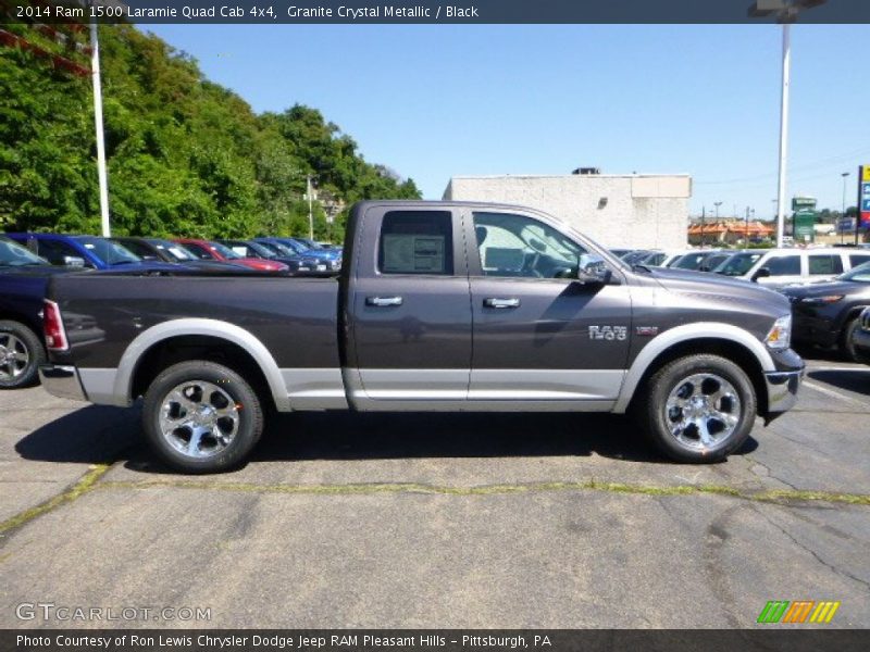 Granite Crystal Metallic / Black 2014 Ram 1500 Laramie Quad Cab 4x4
