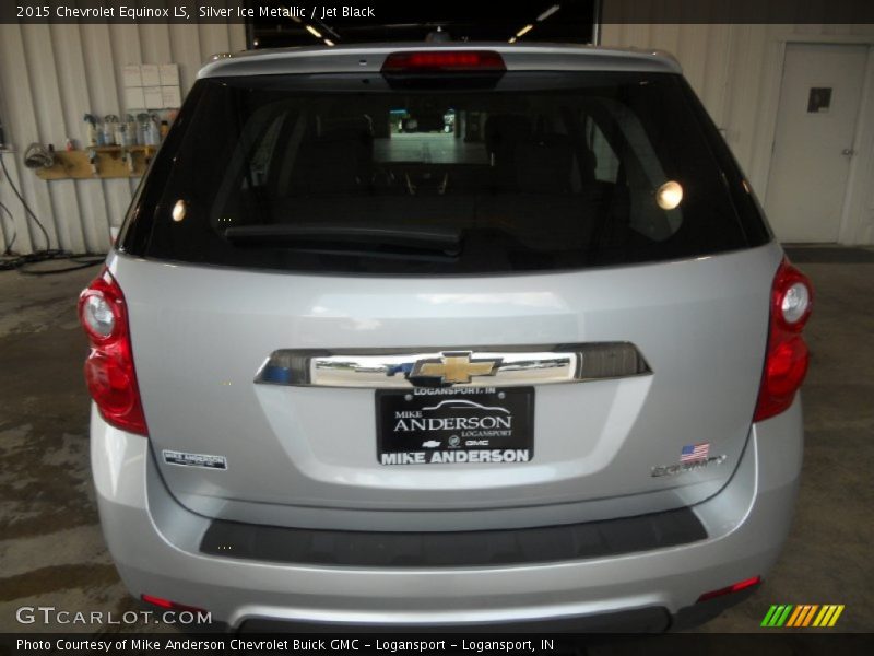 Silver Ice Metallic / Jet Black 2015 Chevrolet Equinox LS