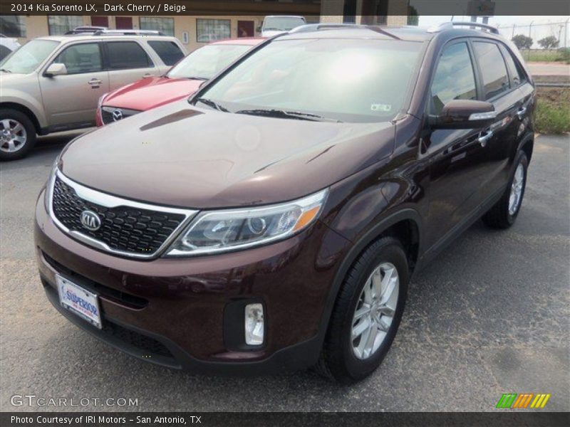 Dark Cherry / Beige 2014 Kia Sorento LX
