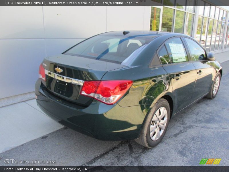 Rainforest Green Metallic / Jet Black/Medium Titanium 2014 Chevrolet Cruze LS
