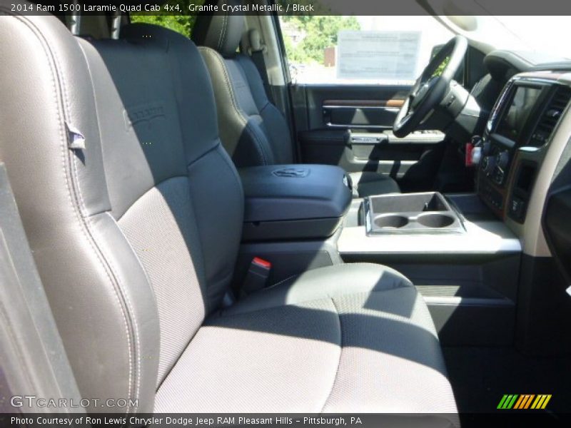 Granite Crystal Metallic / Black 2014 Ram 1500 Laramie Quad Cab 4x4