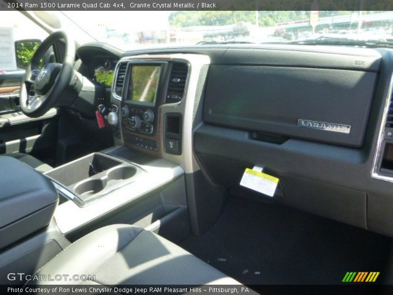 Granite Crystal Metallic / Black 2014 Ram 1500 Laramie Quad Cab 4x4