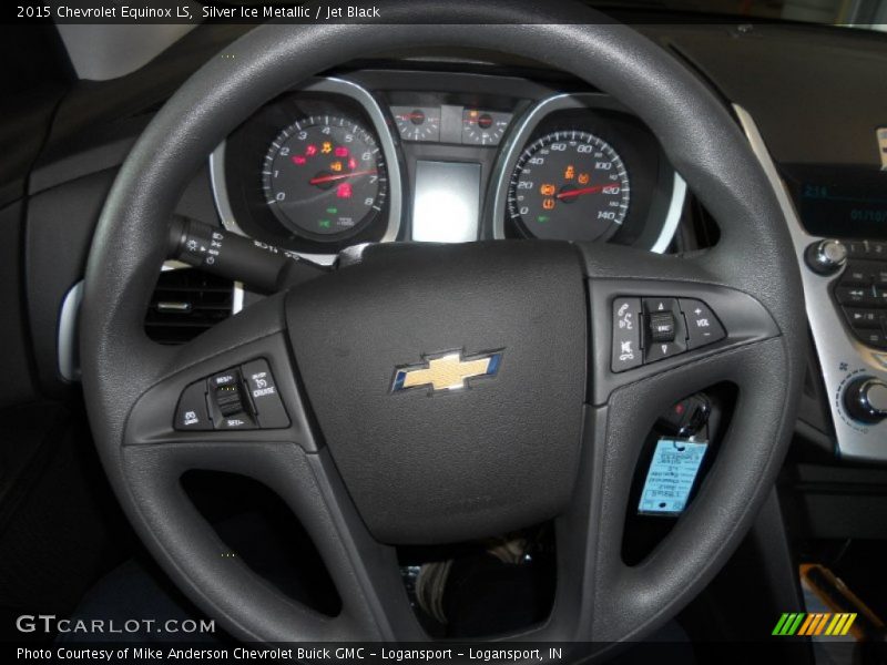 Silver Ice Metallic / Jet Black 2015 Chevrolet Equinox LS