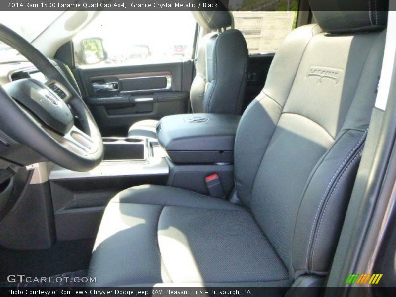 Granite Crystal Metallic / Black 2014 Ram 1500 Laramie Quad Cab 4x4