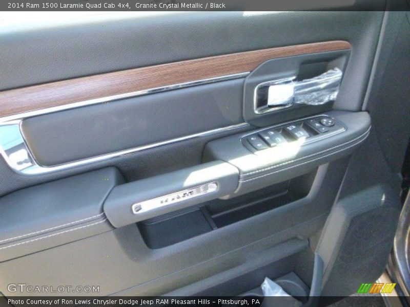 Granite Crystal Metallic / Black 2014 Ram 1500 Laramie Quad Cab 4x4