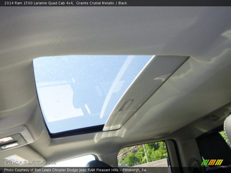 Granite Crystal Metallic / Black 2014 Ram 1500 Laramie Quad Cab 4x4