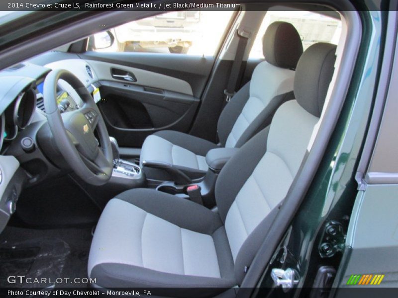Rainforest Green Metallic / Jet Black/Medium Titanium 2014 Chevrolet Cruze LS