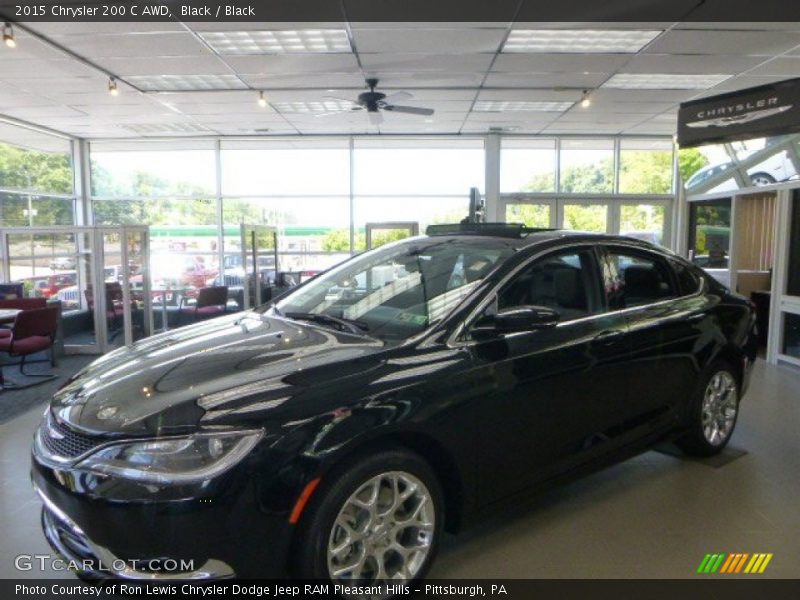 Black / Black 2015 Chrysler 200 C AWD