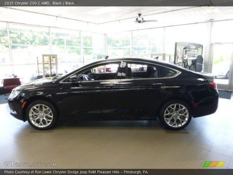 Black / Black 2015 Chrysler 200 C AWD