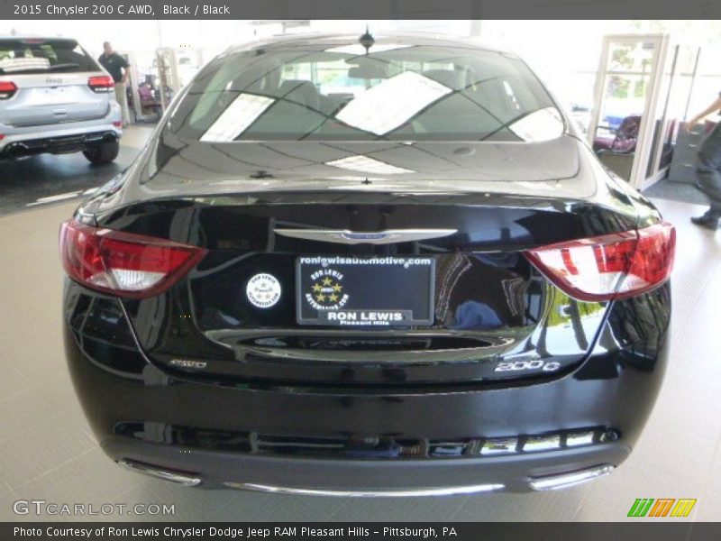 Black / Black 2015 Chrysler 200 C AWD