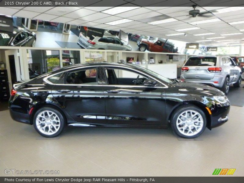 Black / Black 2015 Chrysler 200 C AWD