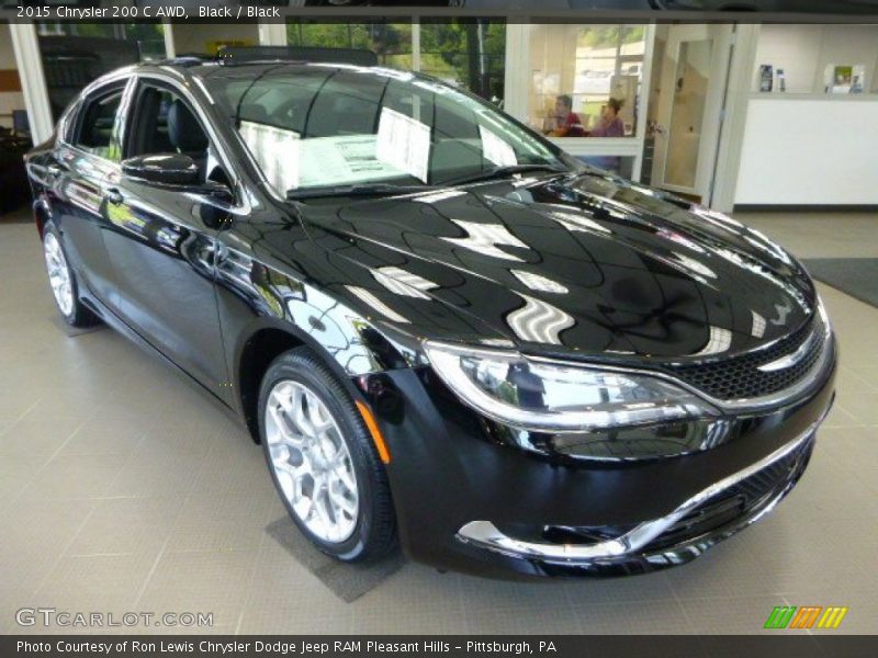 Black / Black 2015 Chrysler 200 C AWD