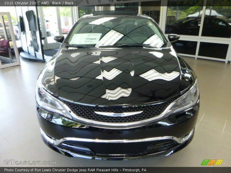 Black / Black 2015 Chrysler 200 C AWD