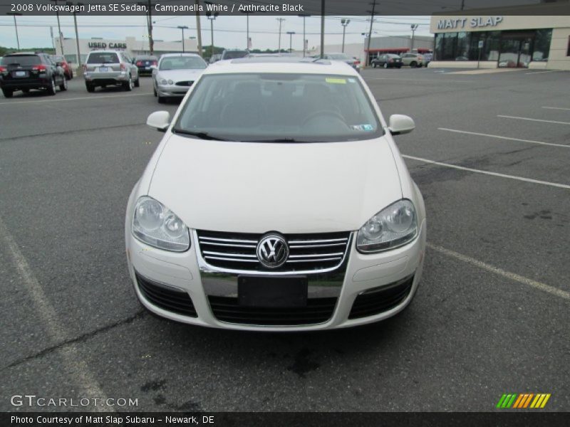 Campanella White / Anthracite Black 2008 Volkswagen Jetta SE Sedan