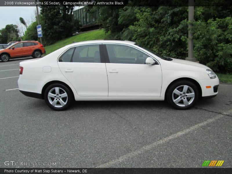 Campanella White / Anthracite Black 2008 Volkswagen Jetta SE Sedan