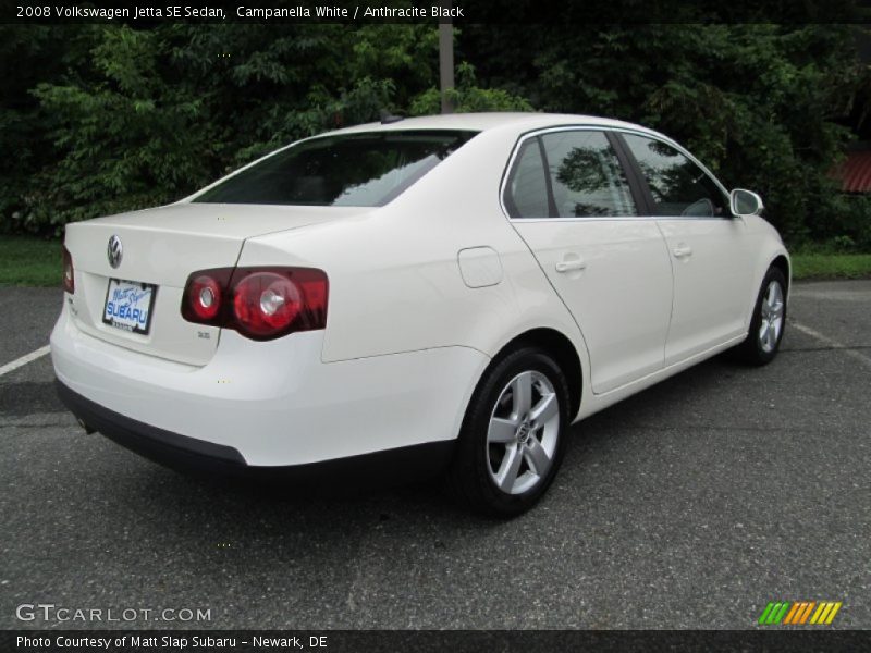 Campanella White / Anthracite Black 2008 Volkswagen Jetta SE Sedan