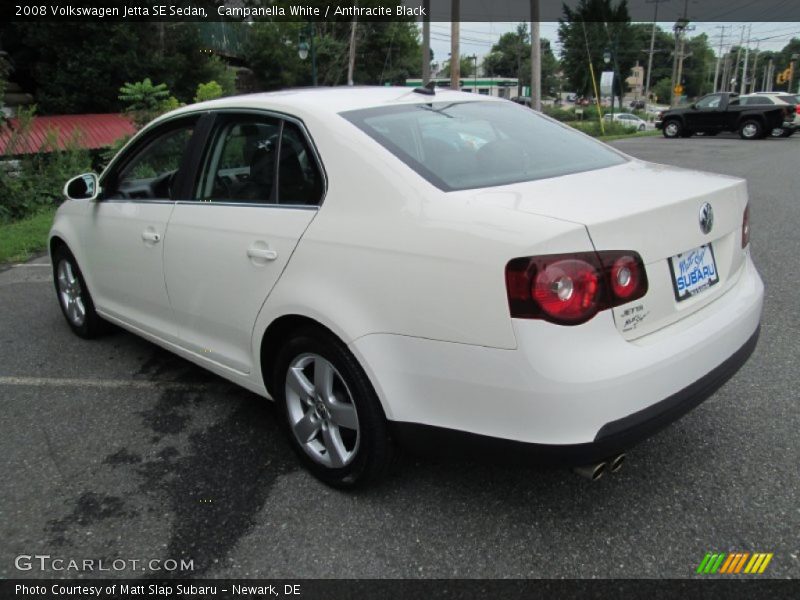 Campanella White / Anthracite Black 2008 Volkswagen Jetta SE Sedan