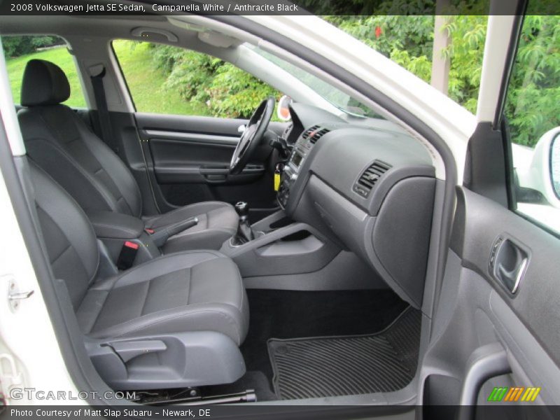 Campanella White / Anthracite Black 2008 Volkswagen Jetta SE Sedan