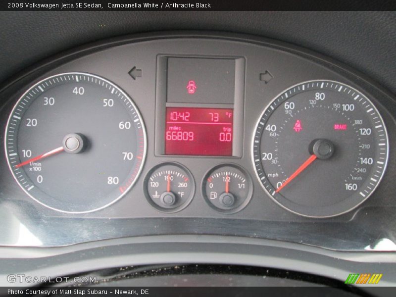 Campanella White / Anthracite Black 2008 Volkswagen Jetta SE Sedan