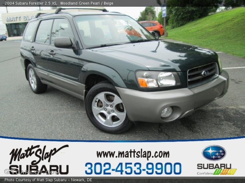 Woodland Green Pearl / Beige 2004 Subaru Forester 2.5 XS