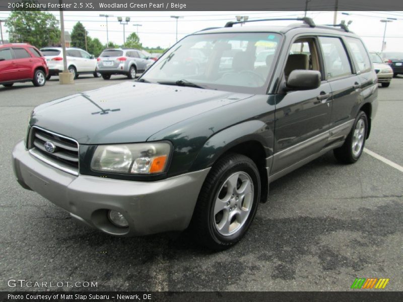 Woodland Green Pearl / Beige 2004 Subaru Forester 2.5 XS
