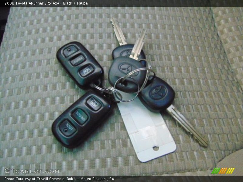 Black / Taupe 2008 Toyota 4Runner SR5 4x4