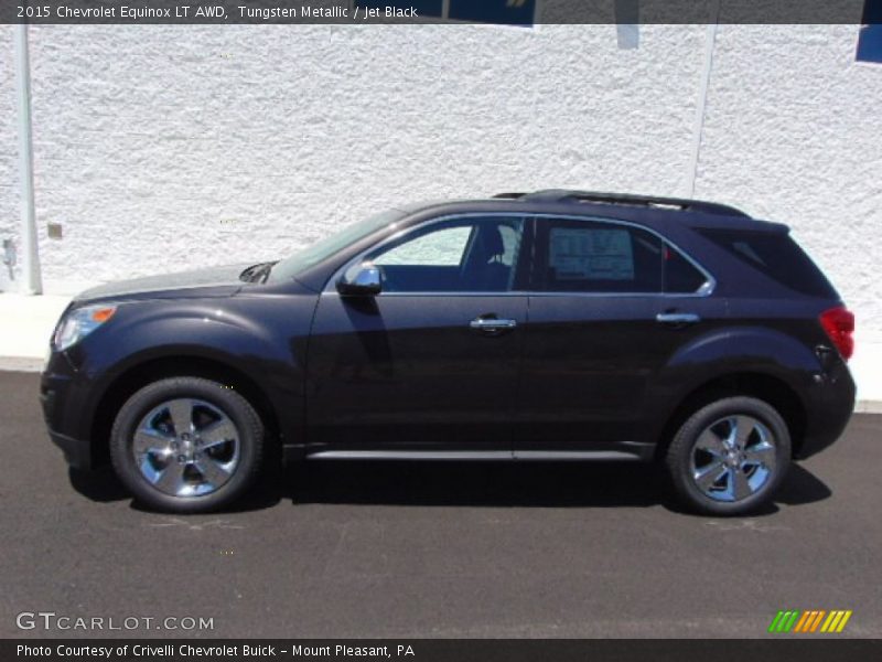 Tungsten Metallic / Jet Black 2015 Chevrolet Equinox LT AWD