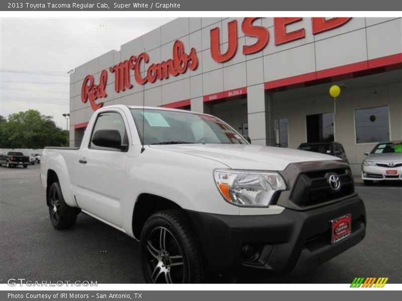 Super White / Graphite 2013 Toyota Tacoma Regular Cab