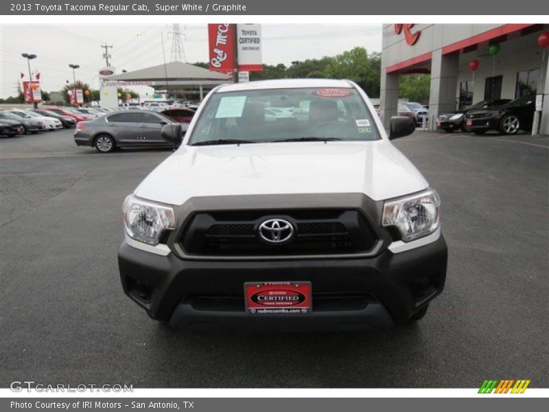Super White / Graphite 2013 Toyota Tacoma Regular Cab