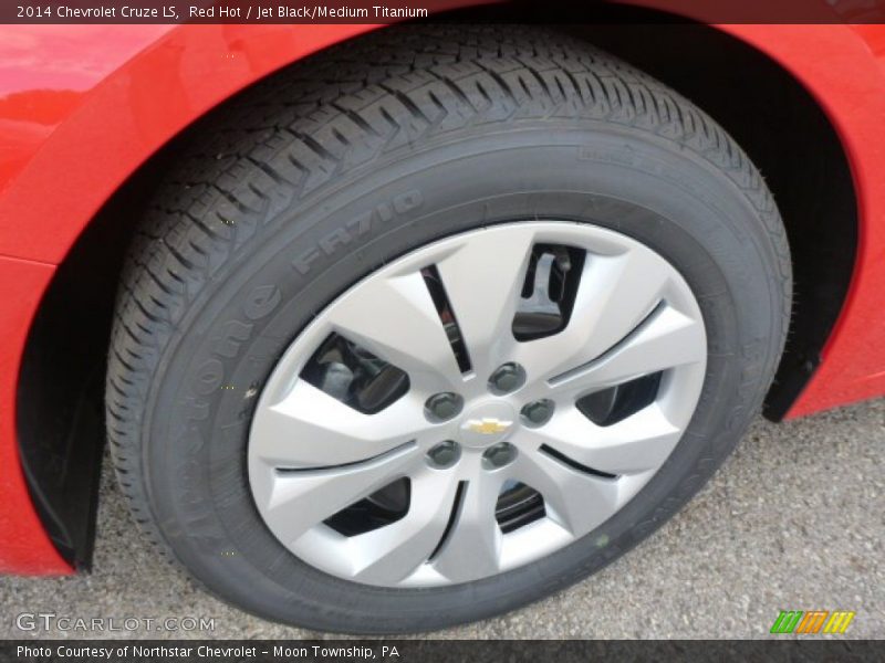 Red Hot / Jet Black/Medium Titanium 2014 Chevrolet Cruze LS