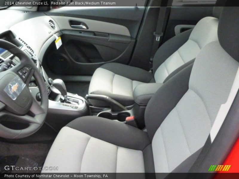 Red Hot / Jet Black/Medium Titanium 2014 Chevrolet Cruze LS