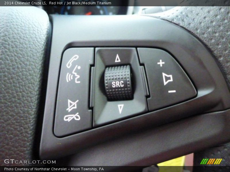 Red Hot / Jet Black/Medium Titanium 2014 Chevrolet Cruze LS