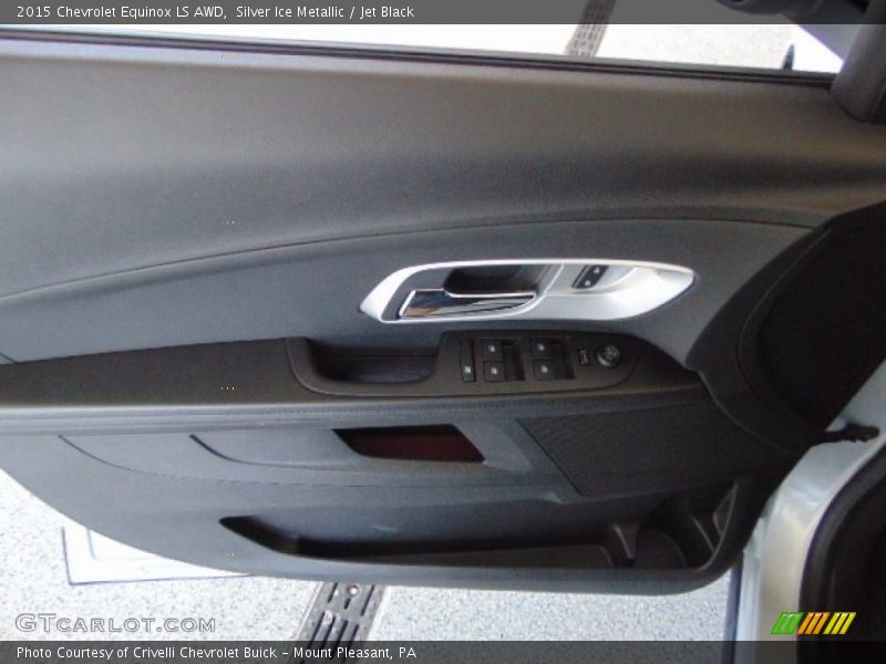 Silver Ice Metallic / Jet Black 2015 Chevrolet Equinox LS AWD