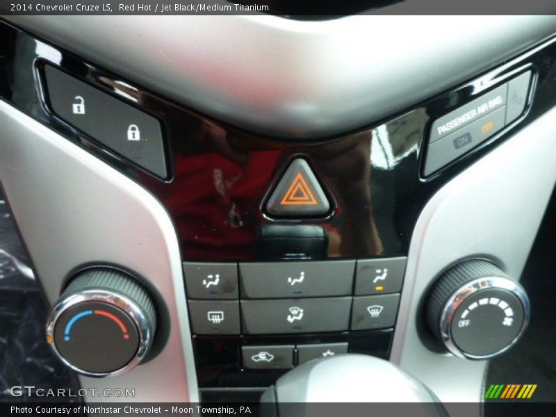 Red Hot / Jet Black/Medium Titanium 2014 Chevrolet Cruze LS