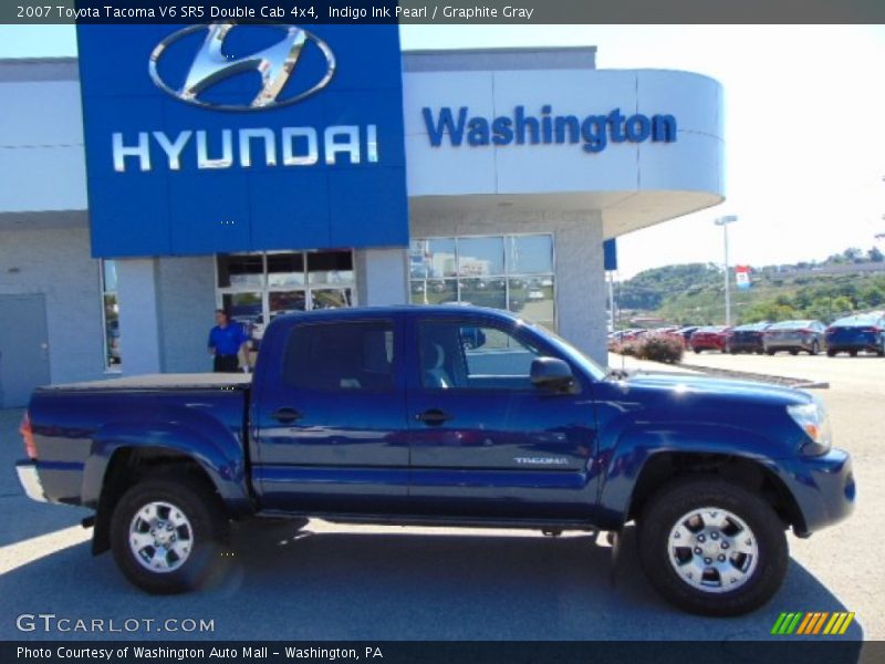 Indigo Ink Pearl / Graphite Gray 2007 Toyota Tacoma V6 SR5 Double Cab 4x4