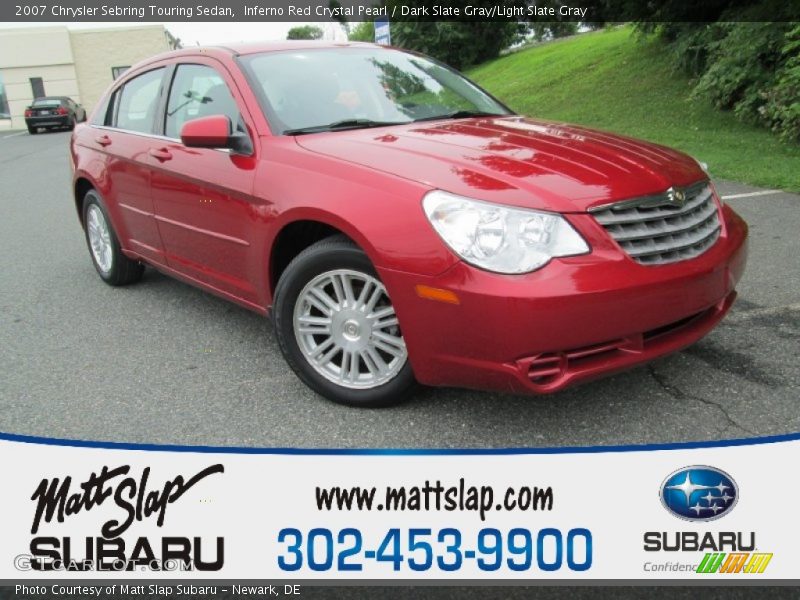 Inferno Red Crystal Pearl / Dark Slate Gray/Light Slate Gray 2007 Chrysler Sebring Touring Sedan