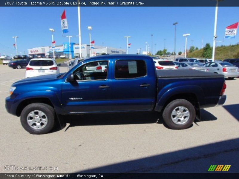 Indigo Ink Pearl / Graphite Gray 2007 Toyota Tacoma V6 SR5 Double Cab 4x4