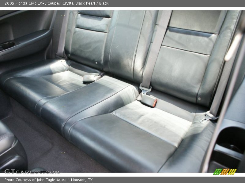 Crystal Black Pearl / Black 2009 Honda Civic EX-L Coupe