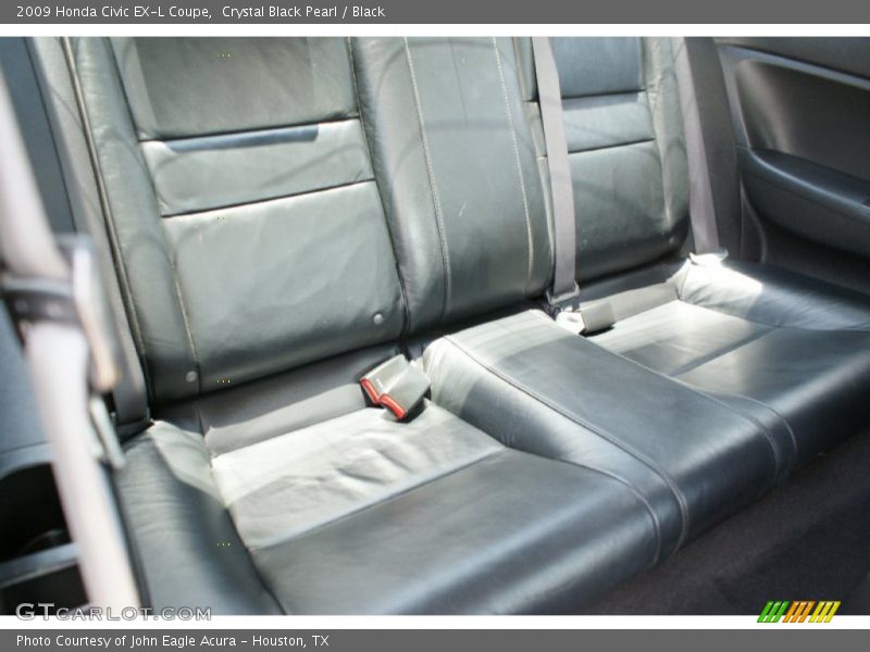 Crystal Black Pearl / Black 2009 Honda Civic EX-L Coupe