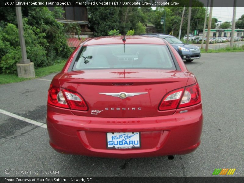 Inferno Red Crystal Pearl / Dark Slate Gray/Light Slate Gray 2007 Chrysler Sebring Touring Sedan