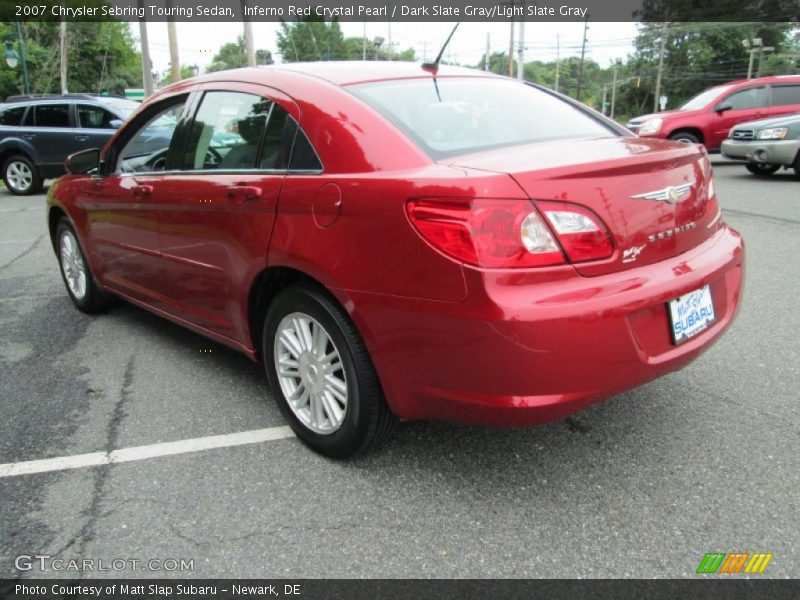 Inferno Red Crystal Pearl / Dark Slate Gray/Light Slate Gray 2007 Chrysler Sebring Touring Sedan