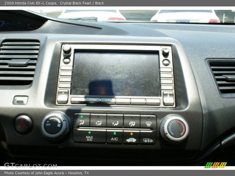 Crystal Black Pearl / Black 2009 Honda Civic EX-L Coupe