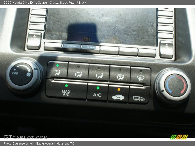 Crystal Black Pearl / Black 2009 Honda Civic EX-L Coupe