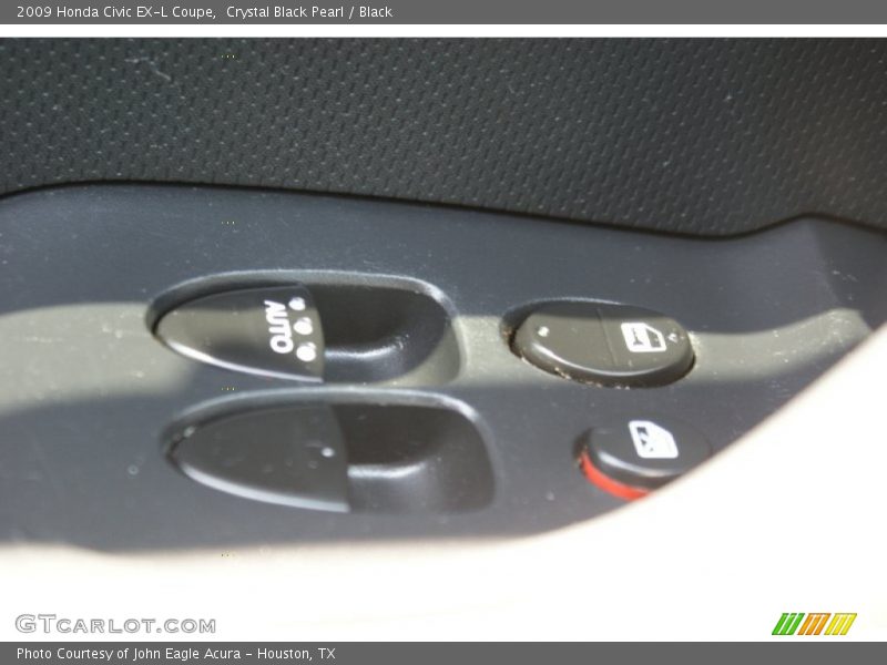 Crystal Black Pearl / Black 2009 Honda Civic EX-L Coupe