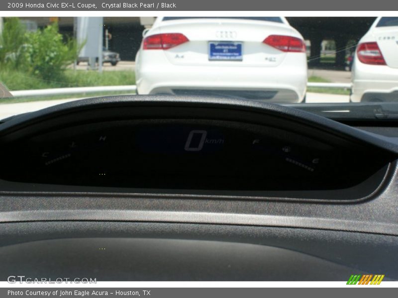 Crystal Black Pearl / Black 2009 Honda Civic EX-L Coupe
