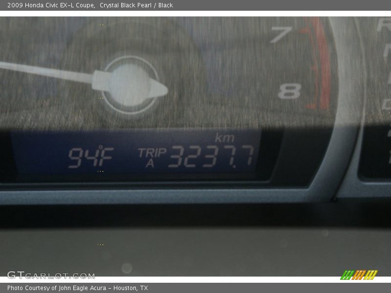 Crystal Black Pearl / Black 2009 Honda Civic EX-L Coupe