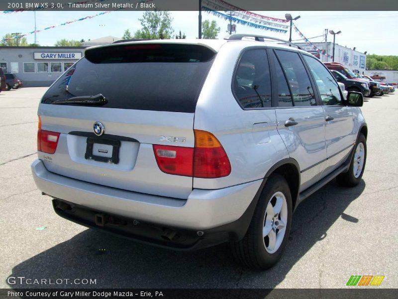 Titanium Silver Metallic / Black 2001 BMW X5 3.0i