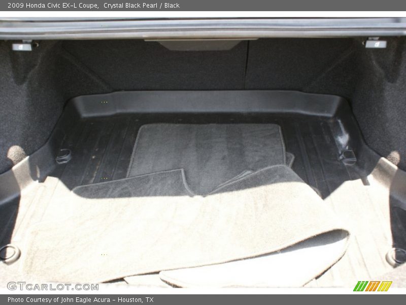 Crystal Black Pearl / Black 2009 Honda Civic EX-L Coupe